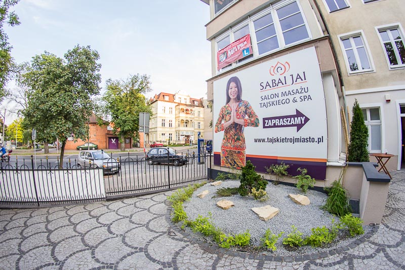 wnętrze salonu sabai jai Gdańsk Jaśkowa Dolina