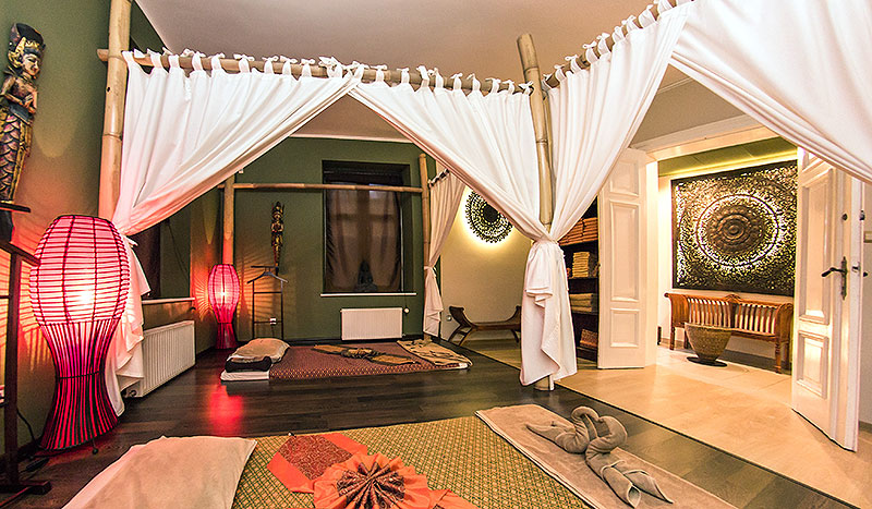 wnętrze salonu sabai jai Gdańsk Jaśkowa Dolina