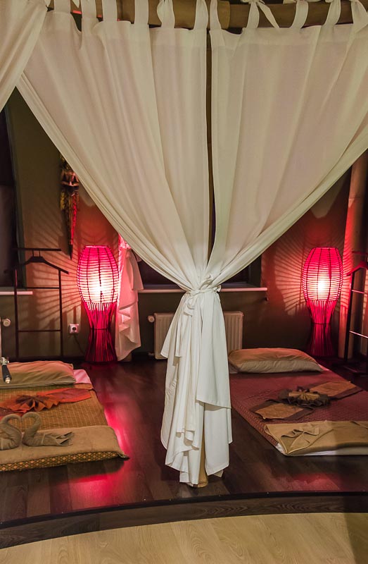 wnętrze salonu sabai jai Gdańsk Jaśkowa Dolina