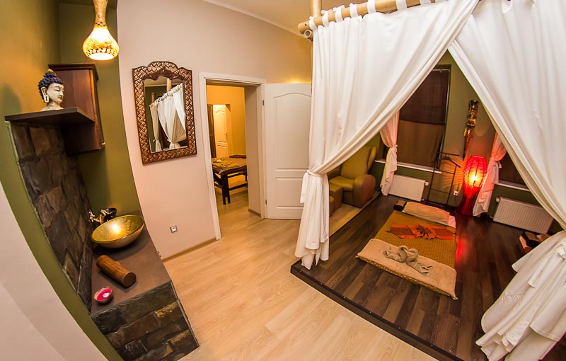 wnętrze salonu sabai jai Gdańsk Jaśkowa Dolina