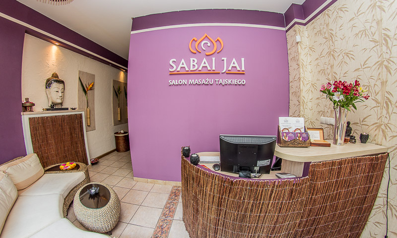 wnętrze salonu masażu tajskiego w Gdyni